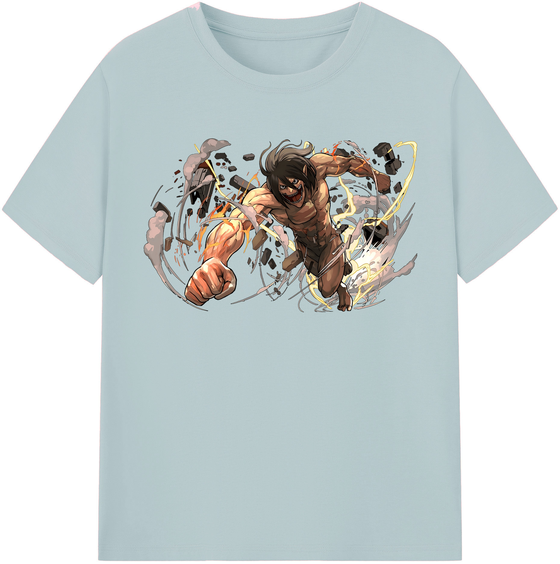 （画像用） 進撃の巨人 Attack on Titan 綿100％半袖Tシャツ（フロントプリント）